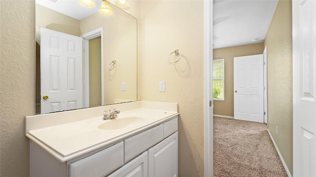 bathroom with vanity