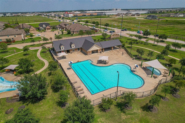 view of pool with a patio area