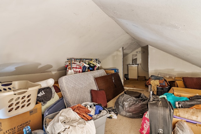 bonus room featuring vaulted ceiling