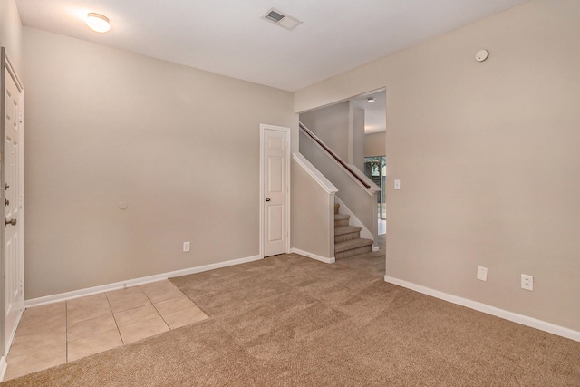 view of carpeted empty room