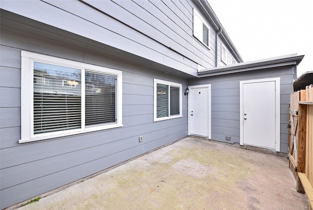 exterior space with a patio