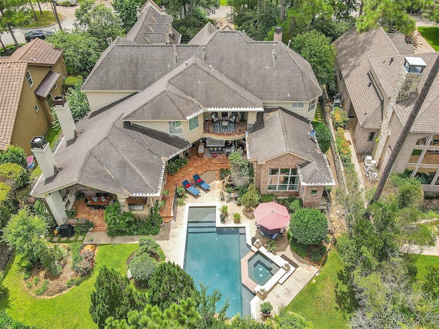 birds eye view of property