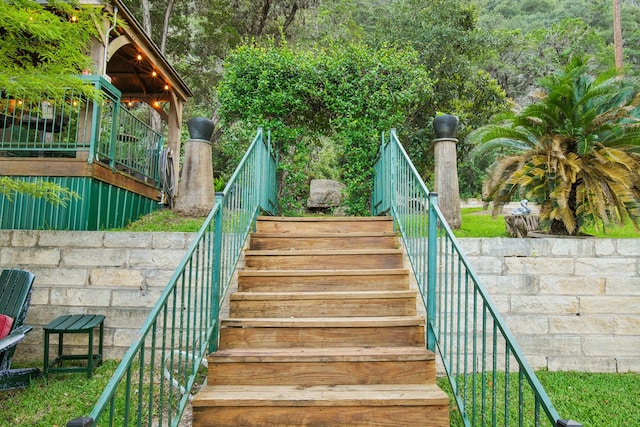 view of stairs