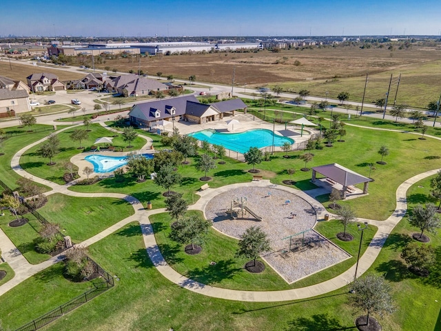 birds eye view of property