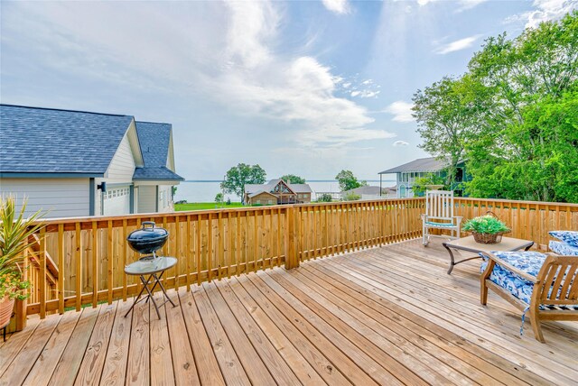 646 Echo Ln, Livingston, TX 77351 - view of wooden deck