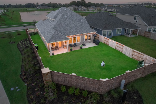 drone / aerial view featuring a residential view