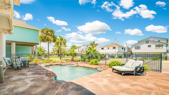 view of pool with a patio