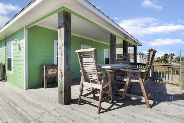 view of wooden terrace