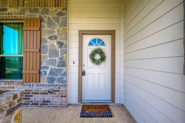 view of entrance to property