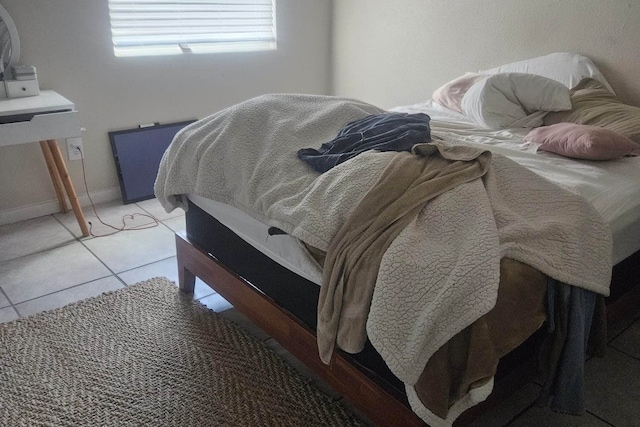 view of tiled bedroom