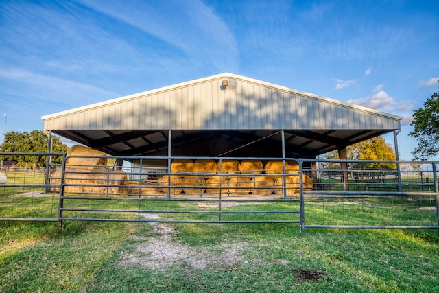 view of horse barn