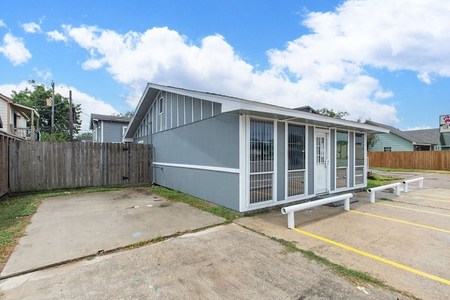 view of home's exterior featuring a patio