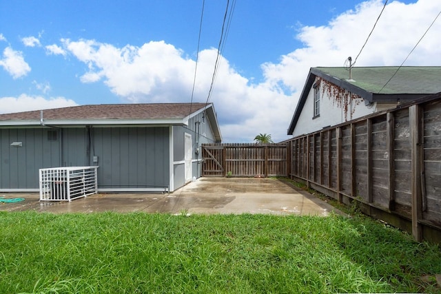 exterior space with a patio