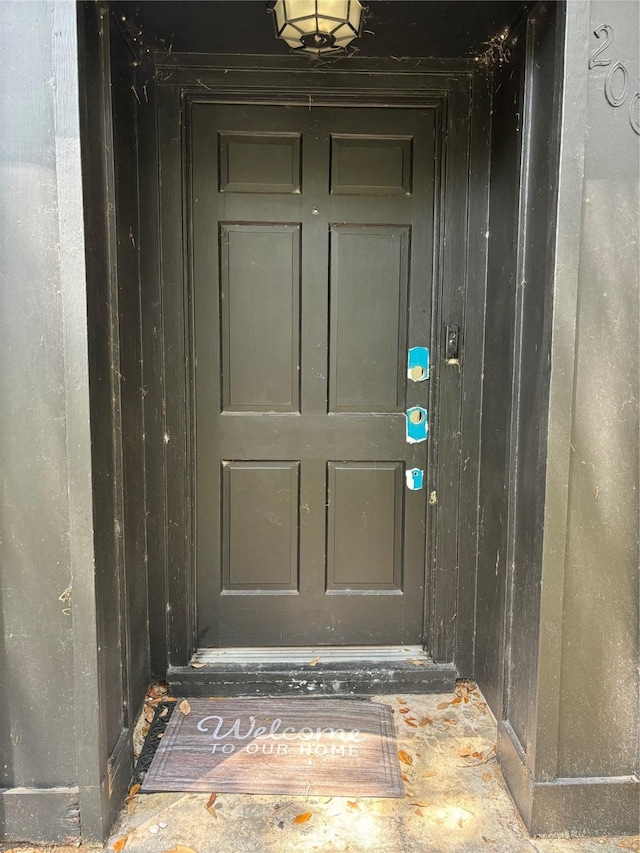 view of exterior entry