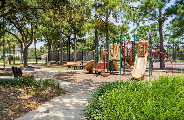 view of play area