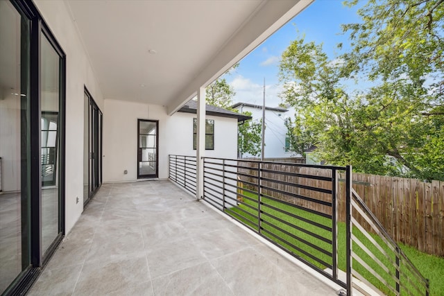 view of balcony