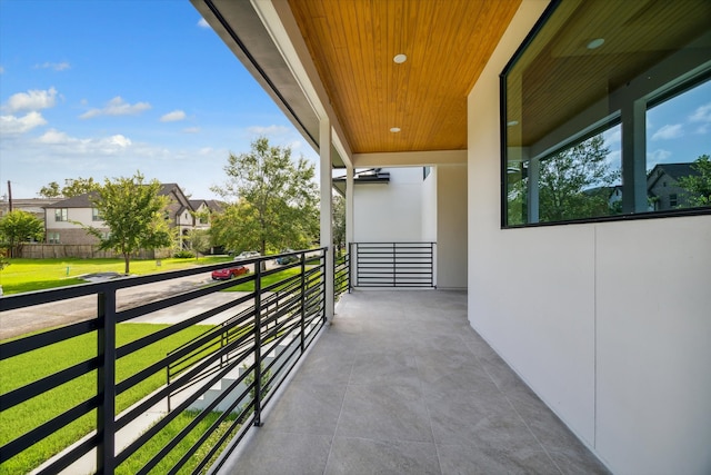 view of balcony