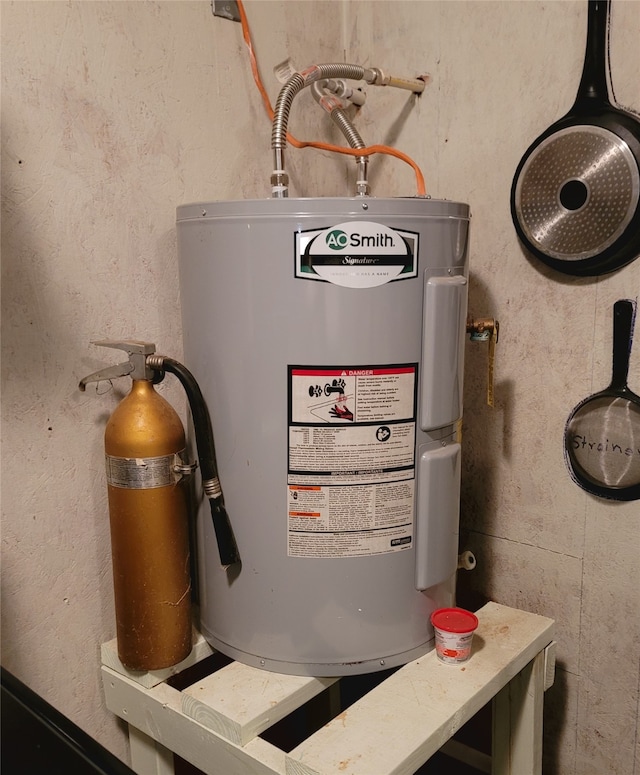 utilities featuring water heater