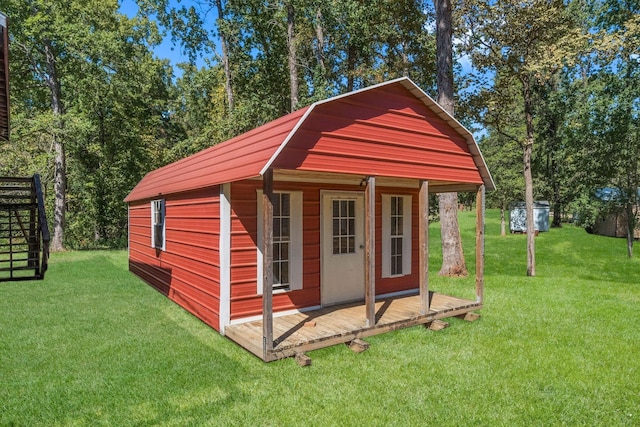 view of outbuilding with an outbuilding