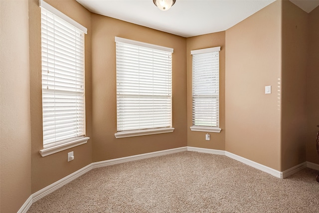 view of carpeted empty room