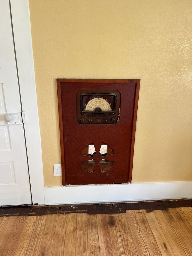 room details with hardwood / wood-style flooring