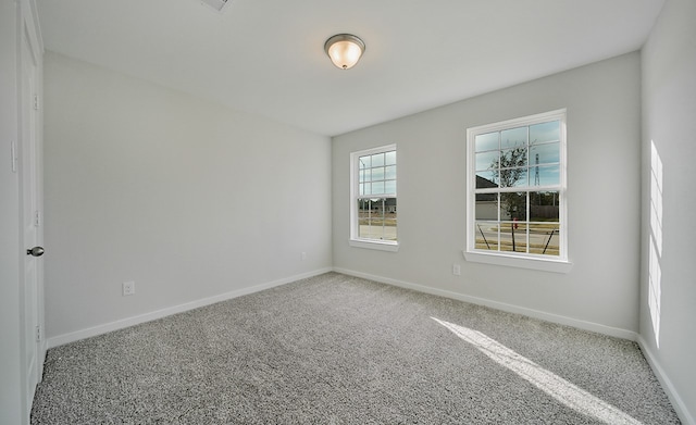 spare room with carpet floors