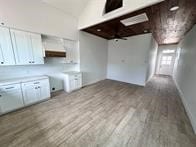 interior space featuring light wood-type flooring