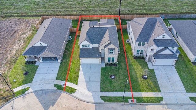 birds eye view of property