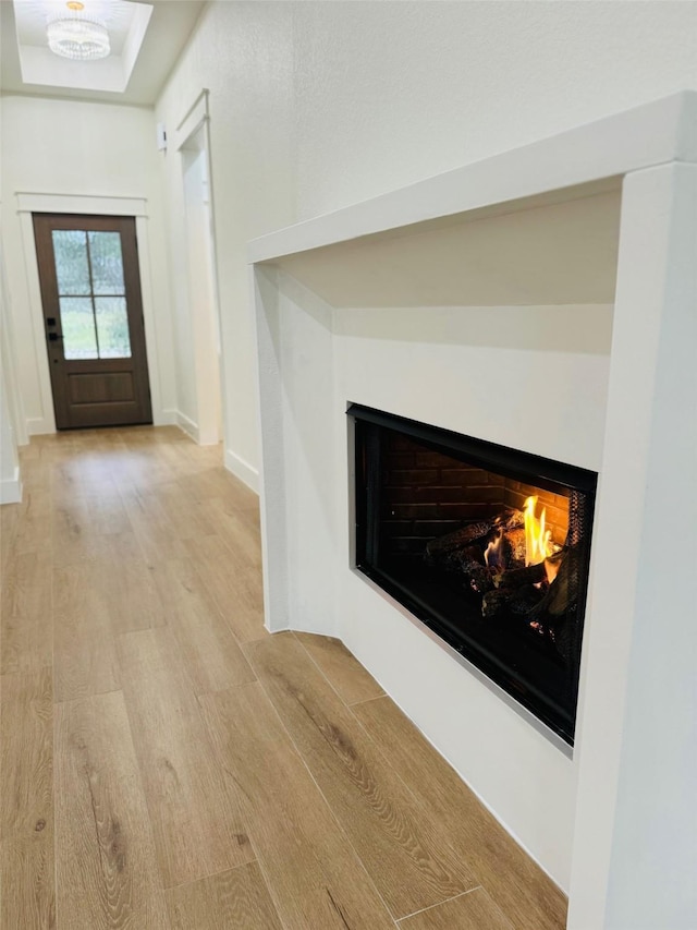 interior details with hardwood / wood-style flooring