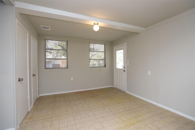 view of tiled empty room