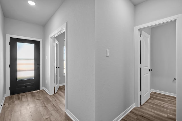 interior space featuring light hardwood / wood-style flooring