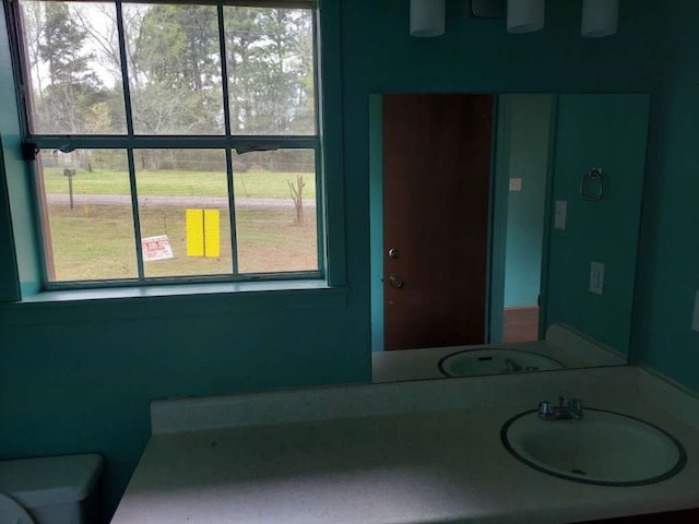 bathroom featuring sink and plenty of natural light