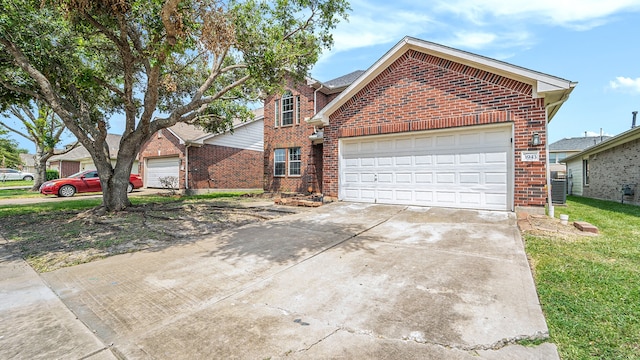 view of property with a garage