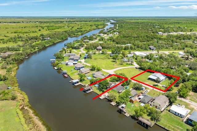 131 Bastrop Bayou Dr, Angleton, TX 77515 - drone / aerial view with a water view