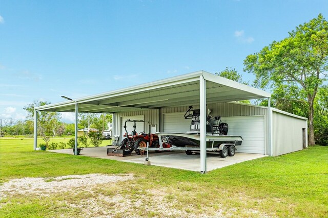 131 Bastrop Bayou Dr, Angleton, TX 77515 - view of vehicle parking with a garage