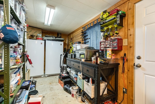 view of storage room