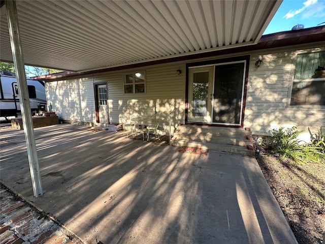 121 N Hauptstrasse St, Carmine, TX 78932 - deck featuring a patio and entry steps
