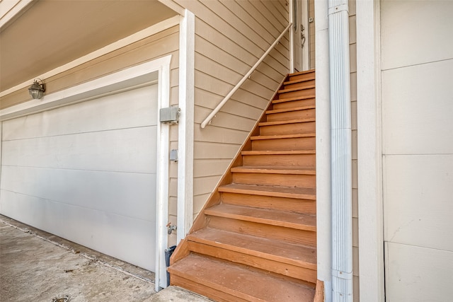 view of stairs