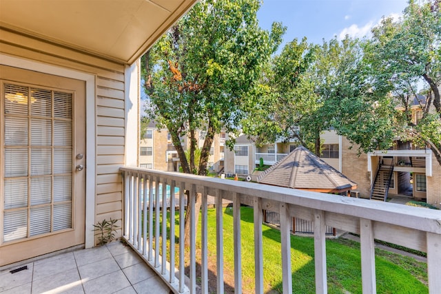 view of balcony