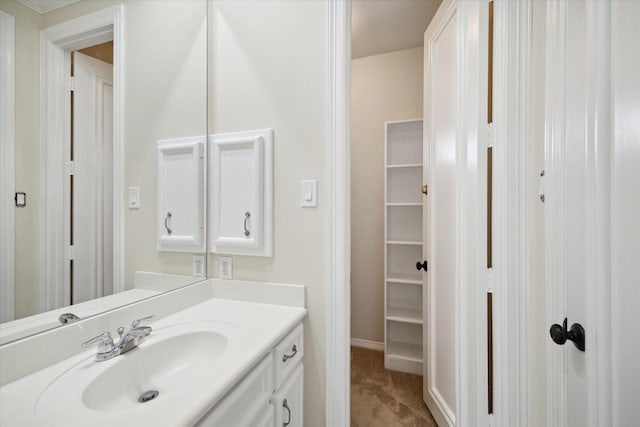 bathroom with vanity