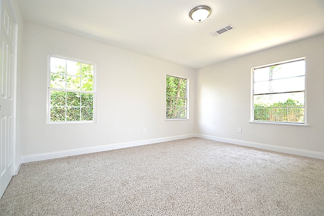 view of carpeted empty room