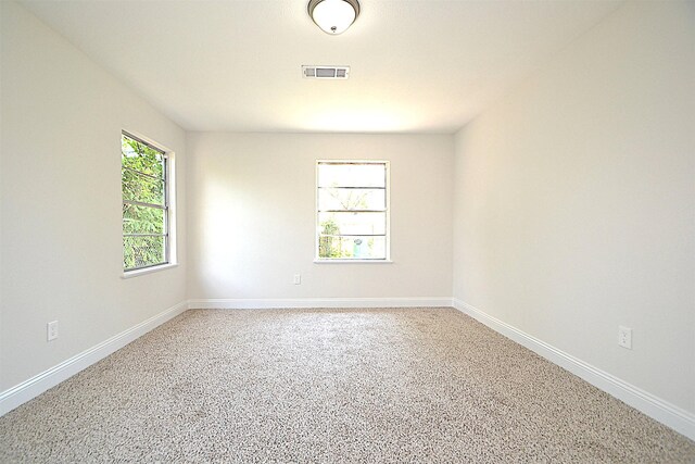 view of carpeted empty room