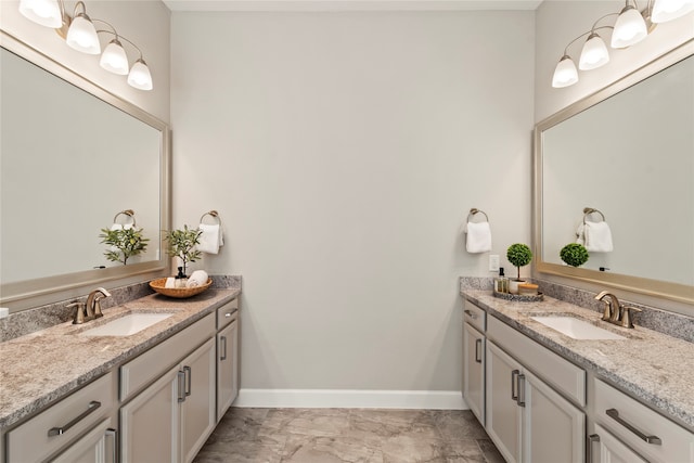 bathroom with vanity