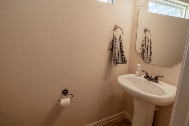 bathroom featuring tile patterned floors