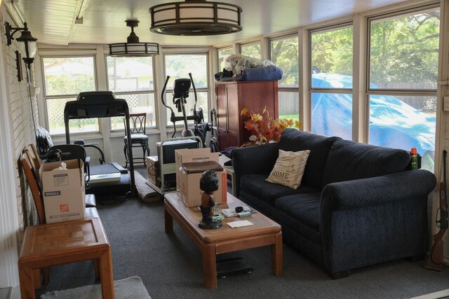 sunroom with a healthy amount of sunlight