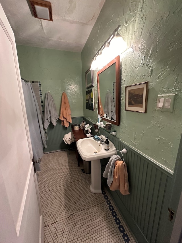 bathroom featuring tile patterned floors