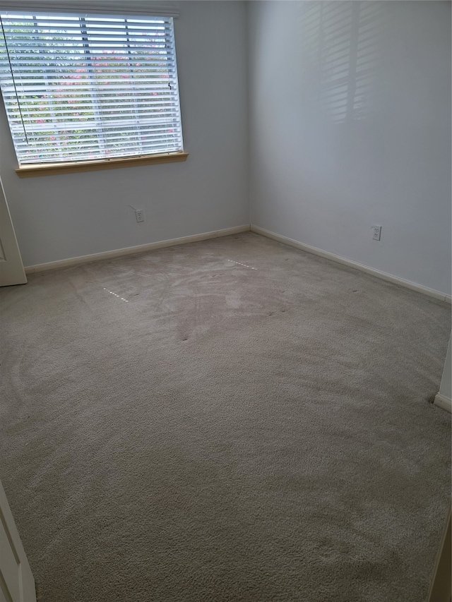 spare room featuring a healthy amount of sunlight and carpet