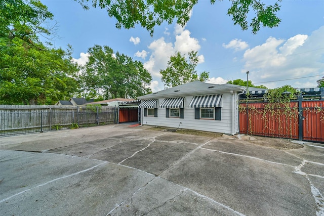 view of rear view of property