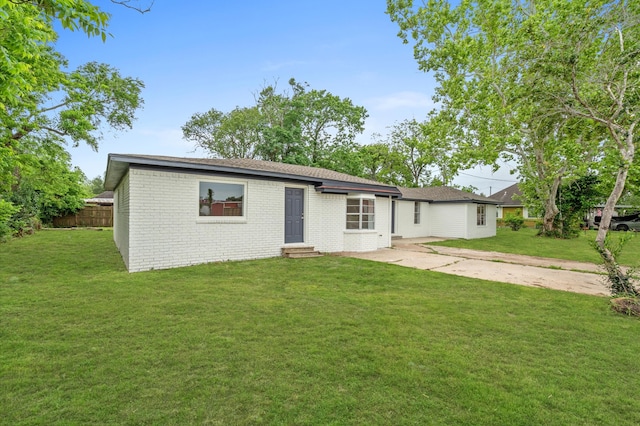 exterior space featuring a yard