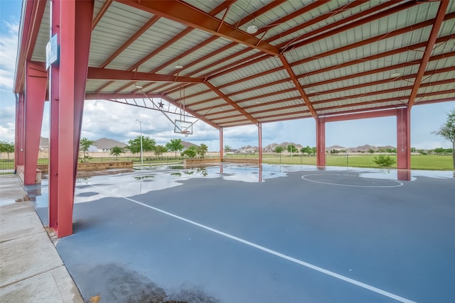 view of basketball court